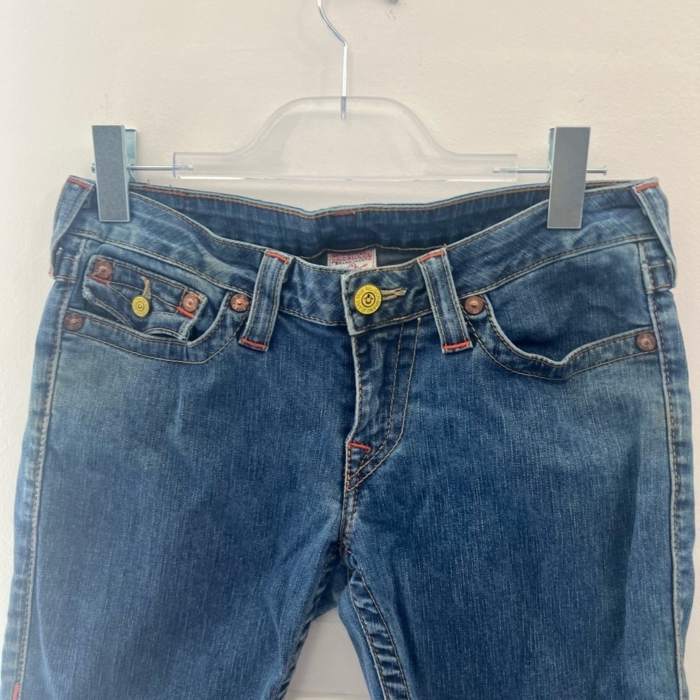 True Religion Blue Jean Shorts Size 30 - Picture 3 of 16